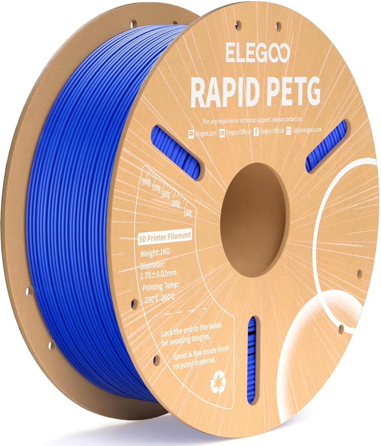 Filamento PETG ELEGOO Rapid AZUL
