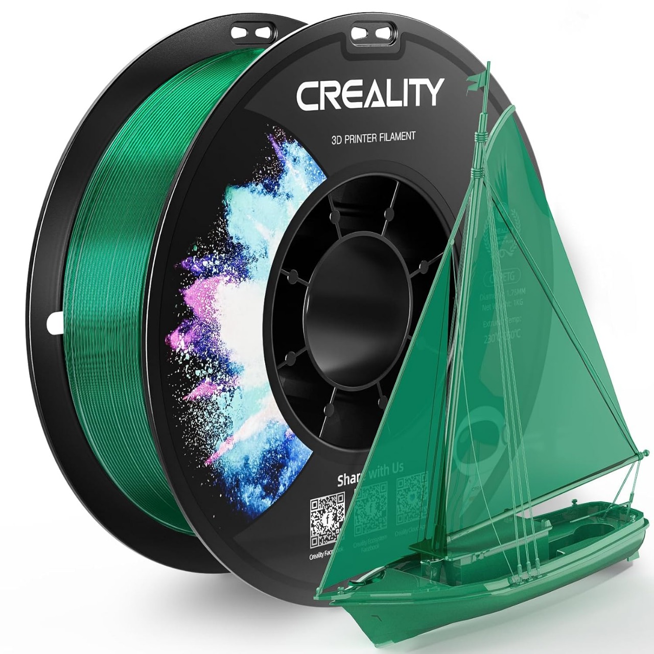 Filamento PETG CREALITY Transparent Green