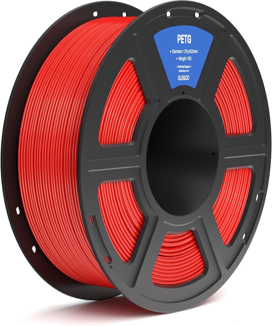 Filamento PETG ELEGOO Spool Plástico Rojo
